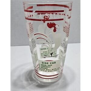 Vintage 1940/1950s: Hazel Atlas: Cocktail Recipe Shaker: Screen Printed: Preown